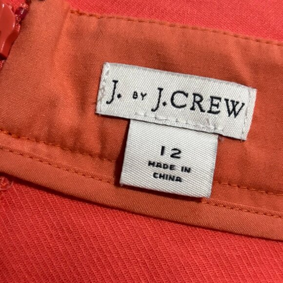 J.Crew Coral Scallop Hem Pencil Skirt – Size 12 - Picture 4 of 4